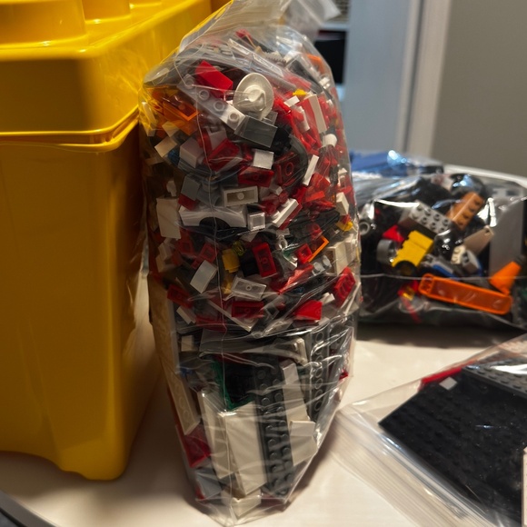 Lot of LEGO City Pieces Police, Fire & More Various Mini Figures w/Storage Boxes - Picture 3 of 16